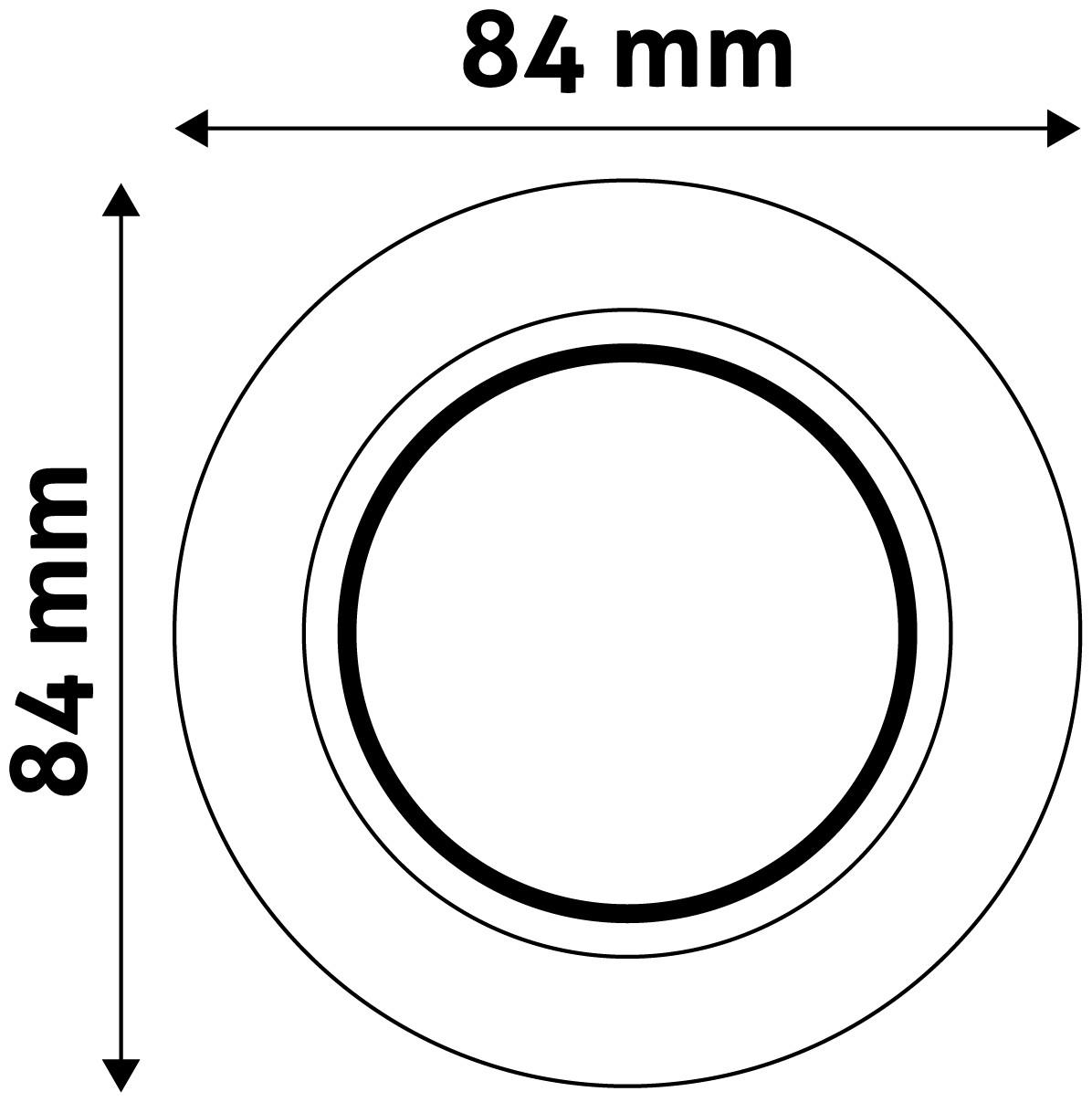 Rám pro žárovky GU10 Aluminium